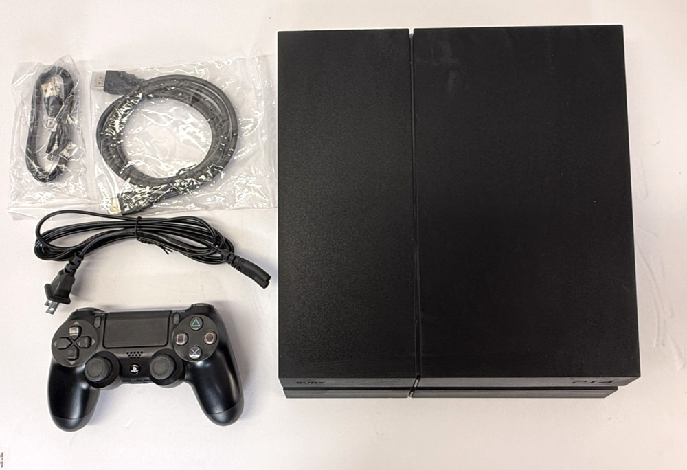 PlayStation 4 - Model CUH-1215A - 500GB + Controller & Cables - Grade A
